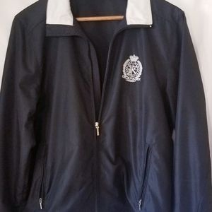 Vintage LRL Active Full Zip Windbreaker Jacket Black Womens Size Large